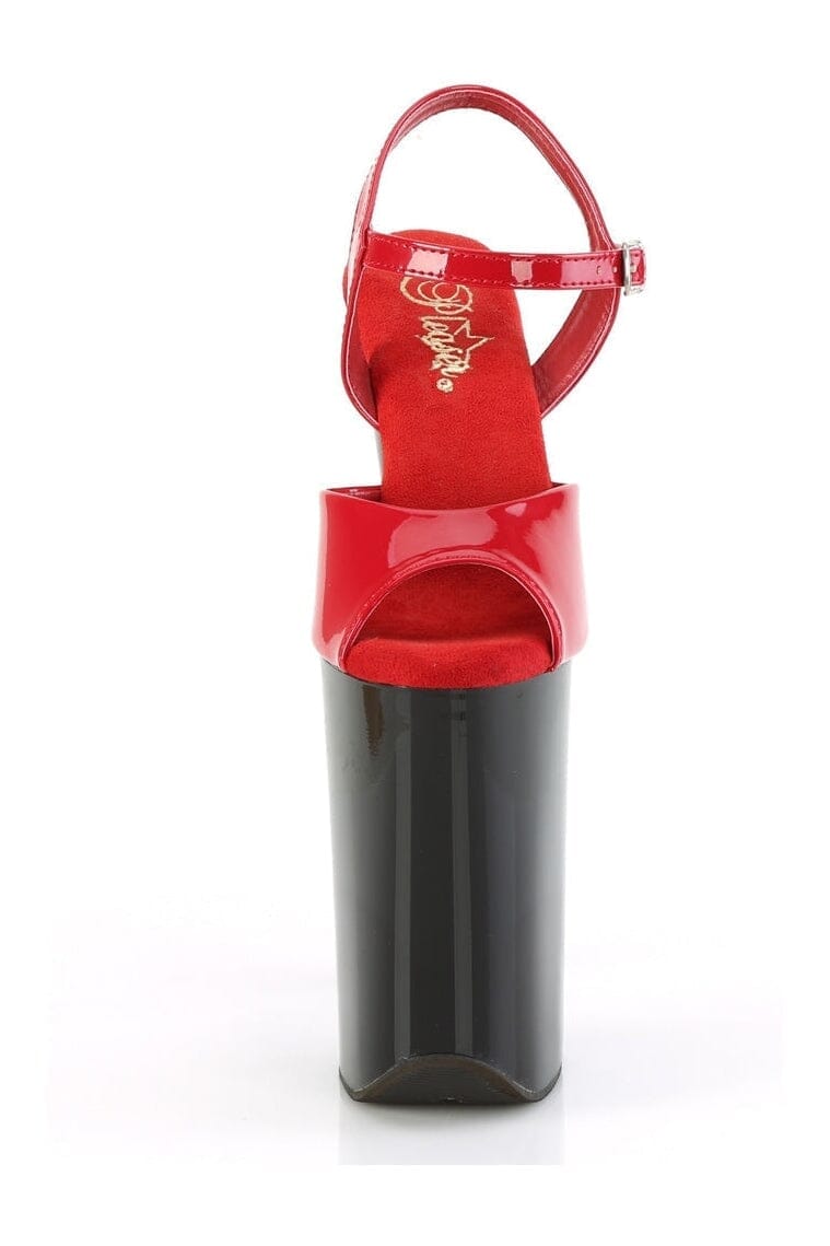 INFINITY-909 Red Patent Sandal-Sandals-Pleaser-SEXYSHOES.COM