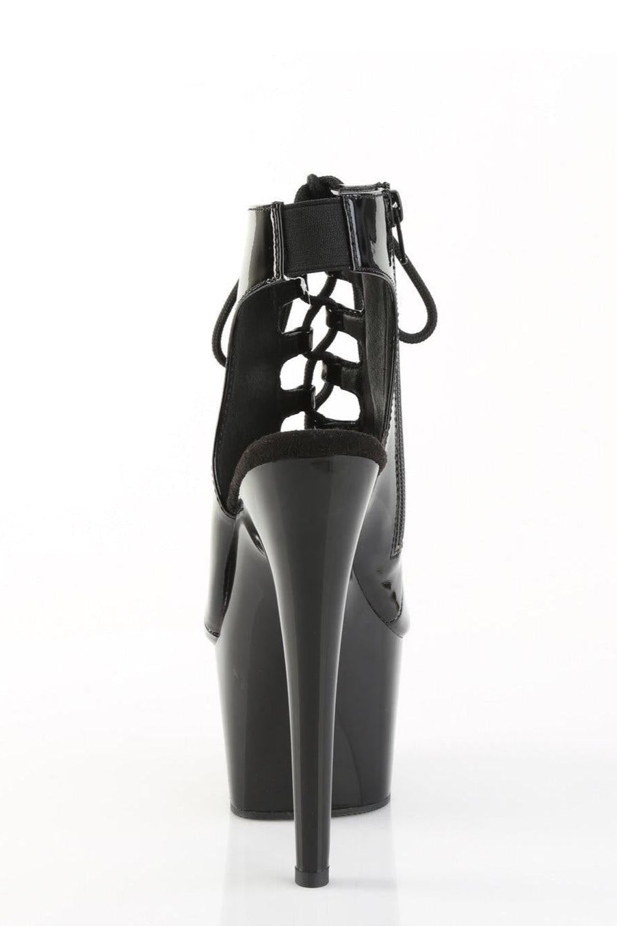Pleaser  ADORE-700-20 Ankle Boot in Black Patent