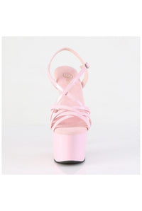 Pleaser  ADORE-713 Sandal in Pink Patent