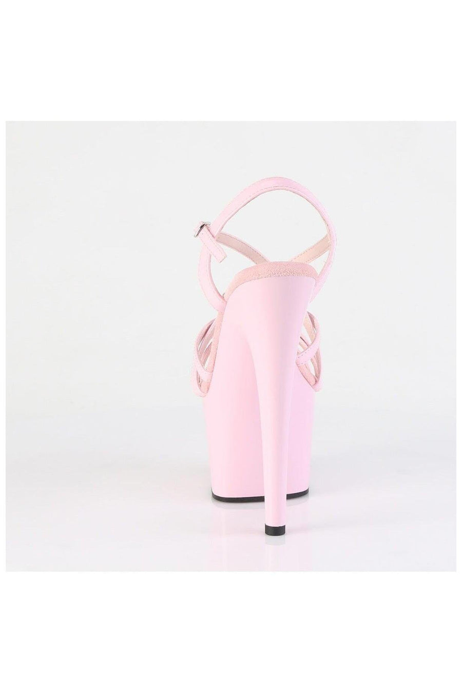 Pleaser  ADORE-713 Sandal in Pink Patent