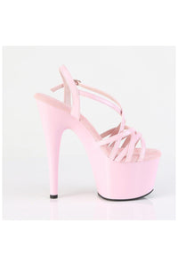 Pleaser  ADORE-713 Sandal in Pink Patent