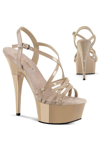 Pleaser Brand SS Pleaser CAPTIVA 613 Sandal in Blush Patent from SexyShoes.com