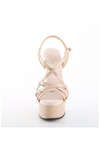 Pleaser  CAPTIVA-613 Sandal in Blush Patent