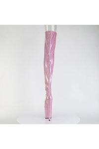 Pleaser  FLAMINGO-3021GP Thigh Boot in Pink Patent