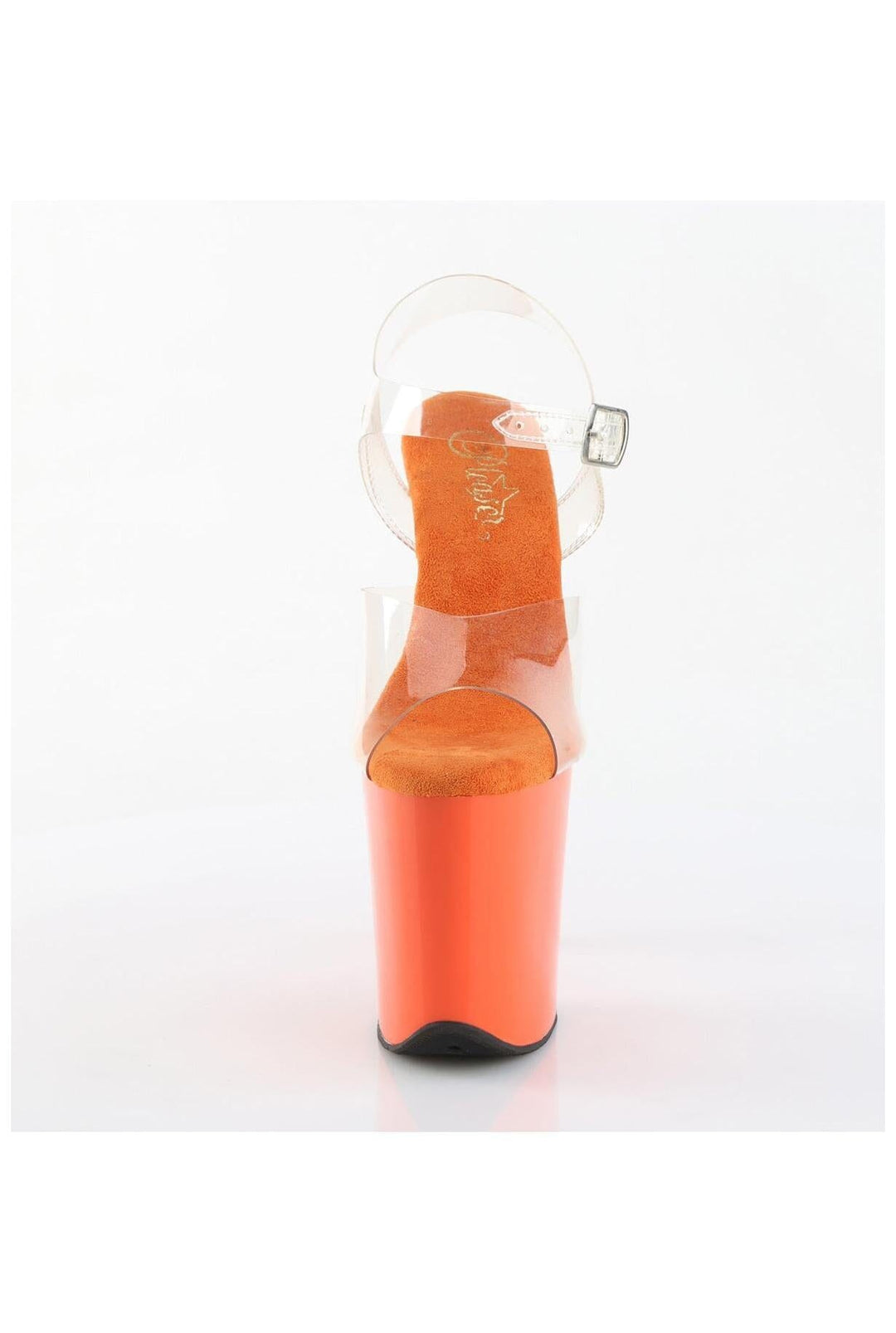 Pleaser  FLAMINGO-808 Sandal in Clear Vinyl