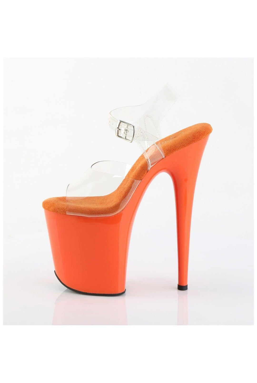 Pleaser  FLAMINGO-808 Sandal in Clear Vinyl