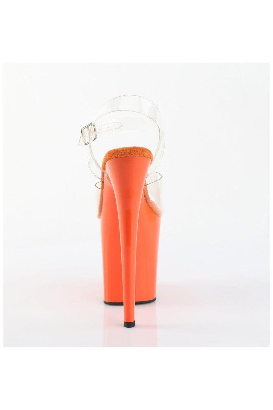 Pleaser  FLAMINGO-808 Sandal in Clear Vinyl
