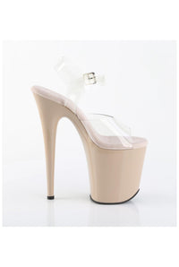 Pleaser  FLAMINGO-808 Sandal in Clear Vinyl