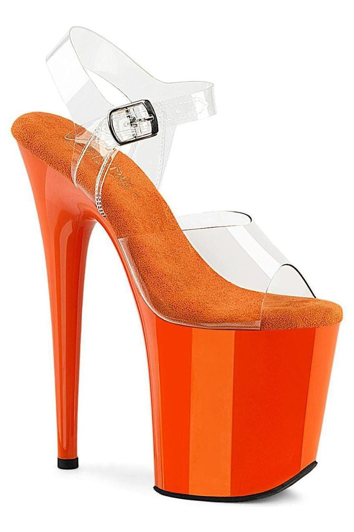 Pleaser  FLAMINGO-808 Sandal in Clear Vinyl from SexyShoes.com