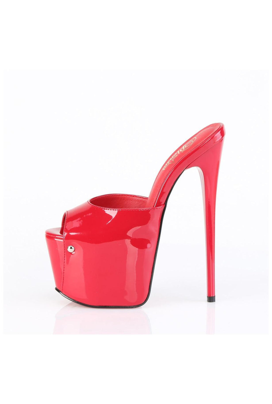 Pleaser  JUBILANT-01 Slide in Red Patent