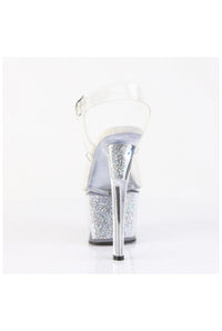 Pleaser  SKY-308RSI Sandal in Clear Vinyl