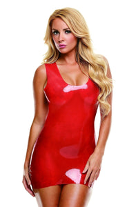 Xgen Brand SS Premium Latex Mini Dress in Red  from SexyShoes.com