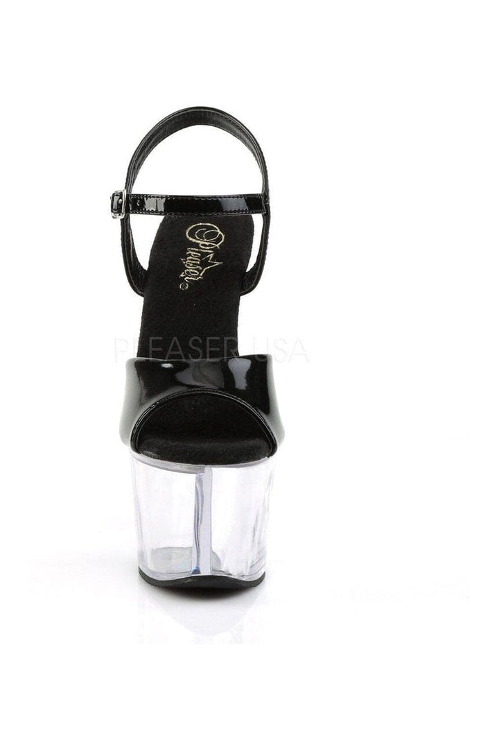 SS-SKY-309 Platform Sandal  | Black Patent