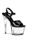 SS-SKY-309 Platform Sandal  | Black Patent