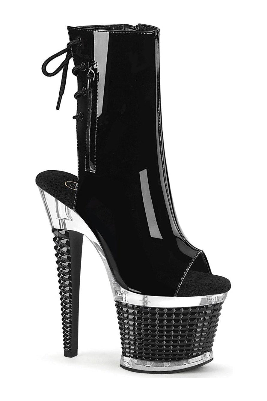 Pleaser Black Ankle Boots Platform Stripper Shoes | Buy at Sexyshoes.com