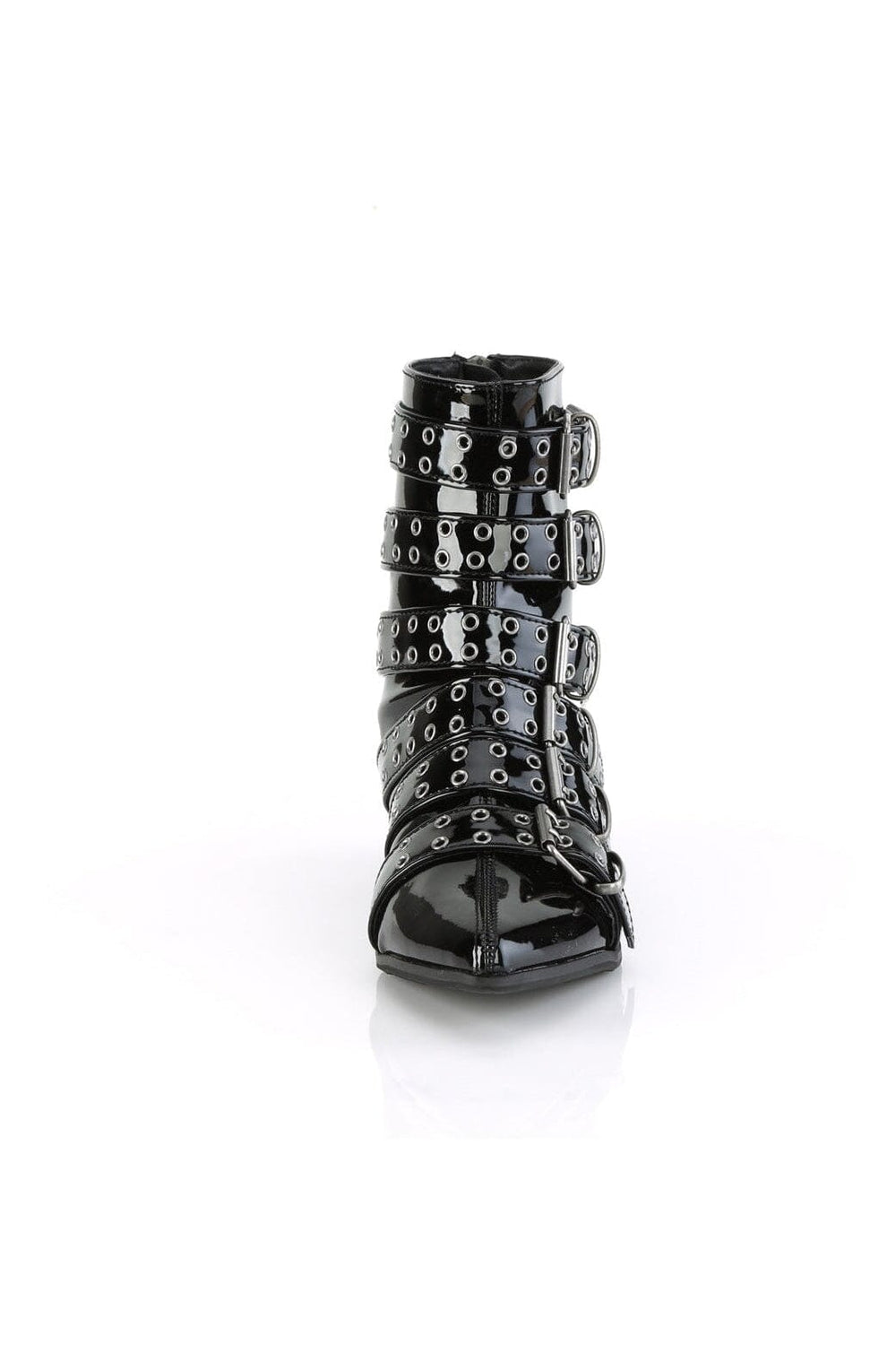WARLOCK-70 Black Patent Knee Boot-Knee Boots-Demonia-SEXYSHOES.COM