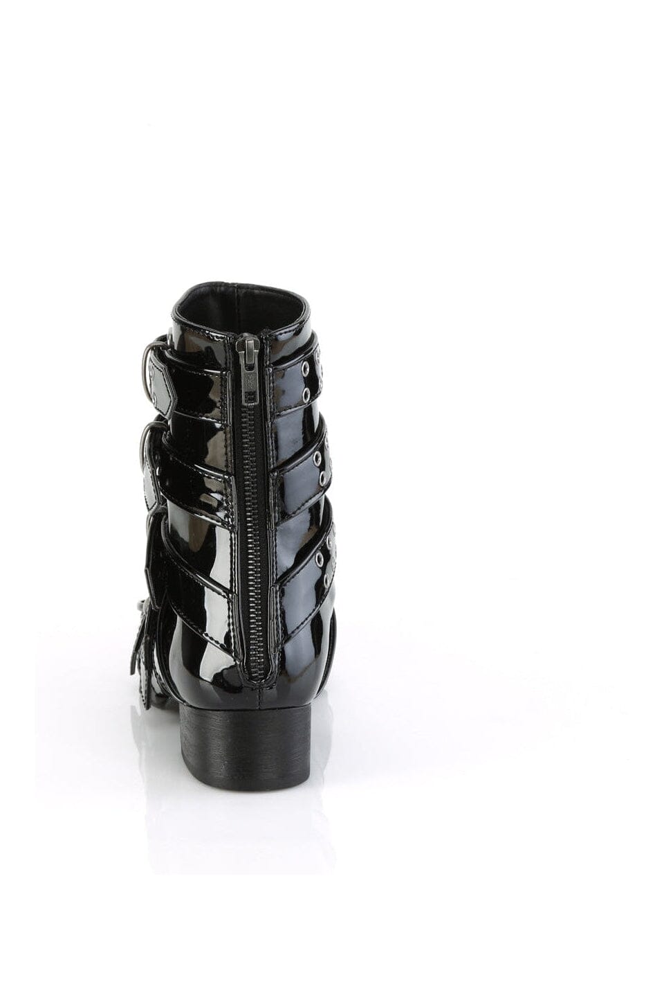 WARLOCK-70 Black Patent Knee Boot-Knee Boots-Demonia-SEXYSHOES.COM