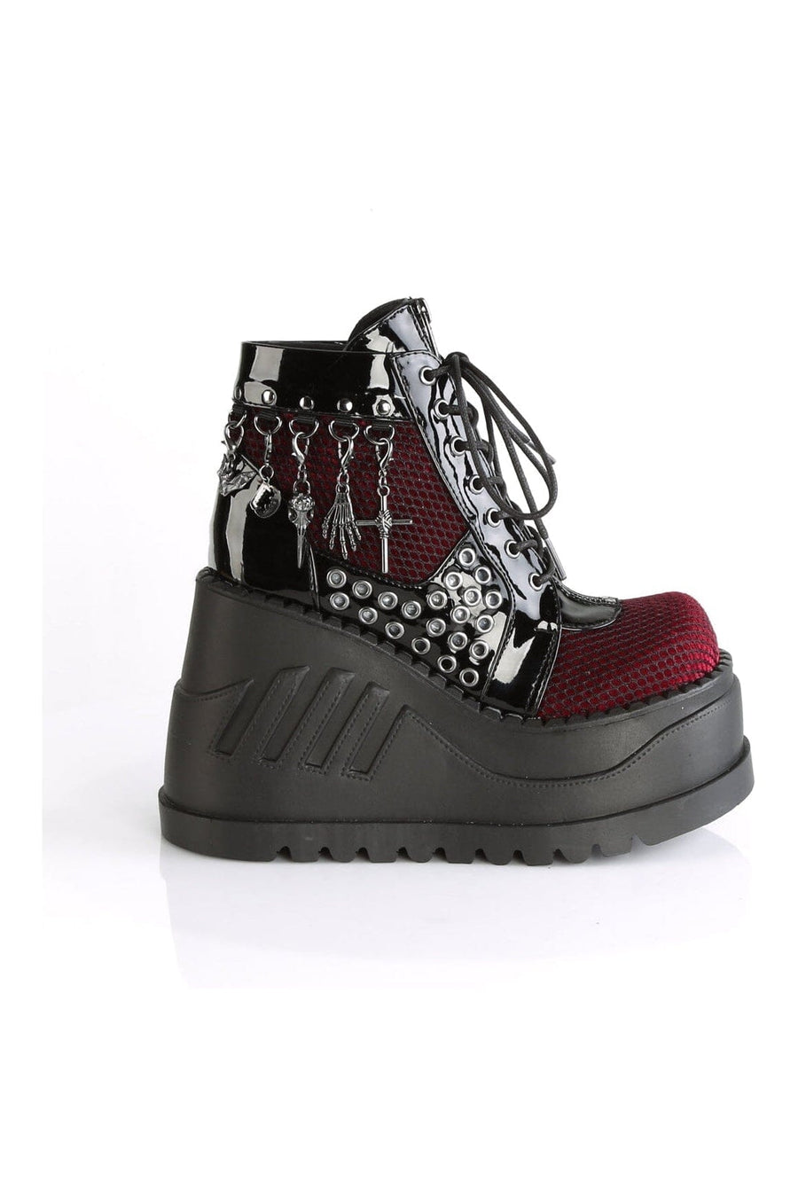 STOMP-18 Black Patent Cyber Shoe-Cyber Shoes-SEXYSHOES.COM