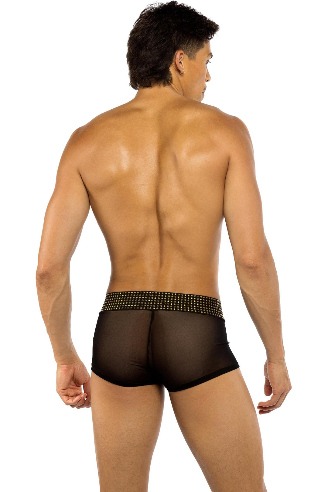 Sacred Heart Trunks with Studded Elastic-Mens Bottoms-SEXYSHOES.COM