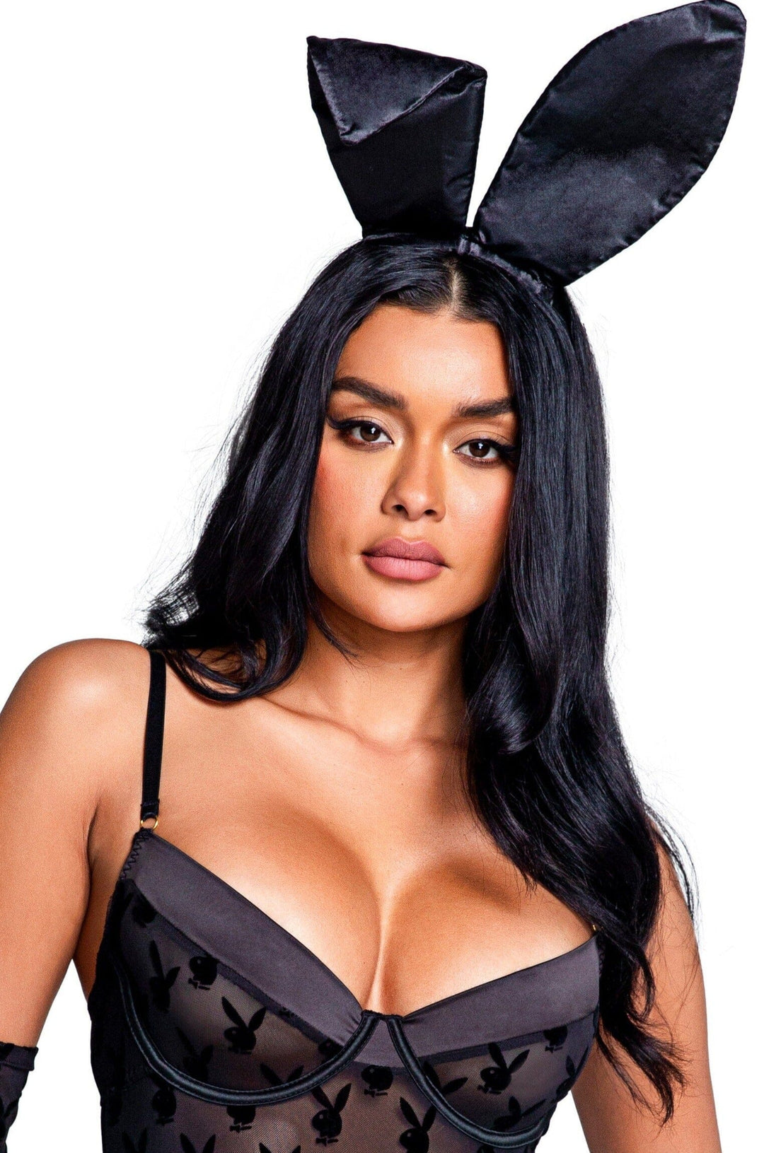 Satin Bunny Ears-Costume Headwear-SEXYSHOES.COM