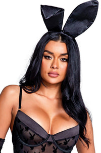 Satin Bunny Ears-Costume Headwear-SEXYSHOES.COM