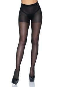Leg Avenue Sheer Open Butt Crotchelss Nylon Pantyhose in Black  from SexyShoes.com