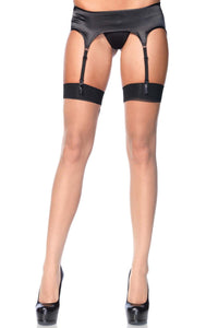 Leg Avenue Sheer Spandex Baroque Cuban Heel Backseam Stockings in Nude  from SexyShoes.com