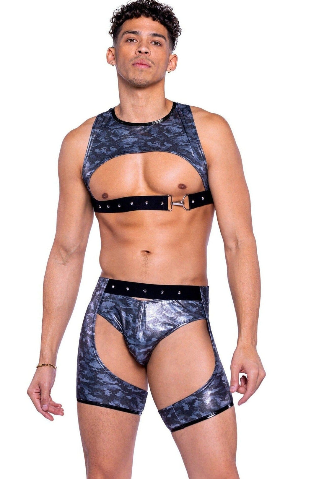 Roma Confidential Shimmer Camouflage Briefs in Black  from SexyShoes.com