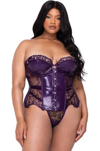 Roma Confidential Sugar Plum 2 Piece Bustier Set in Purple  from SexyShoes.com