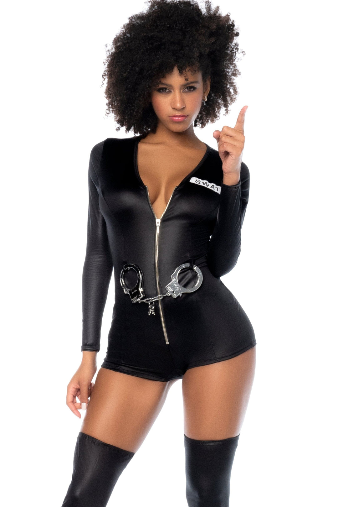 Mapale Sultry Swat Officer in Black  from SexyShoes.com