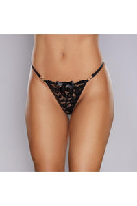 Adore Lingerie Sunset Thong in Black  from SexyShoes.com