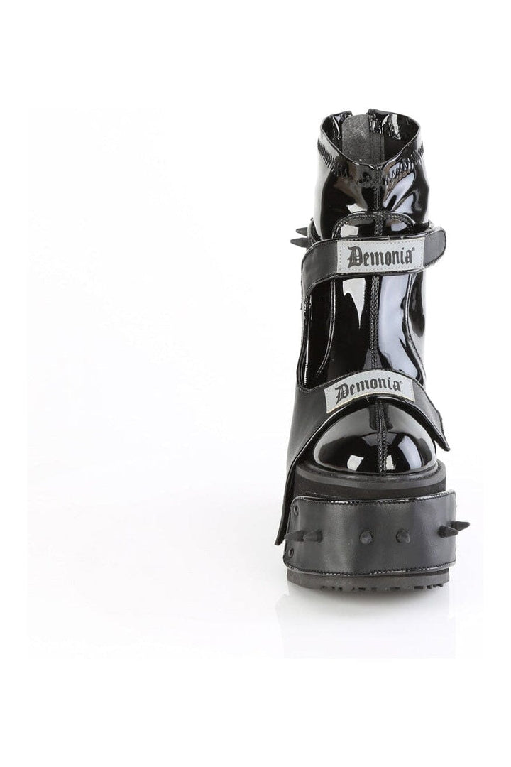 TRANSFORMER-808 Black Vegan Leather Cyber Shoe