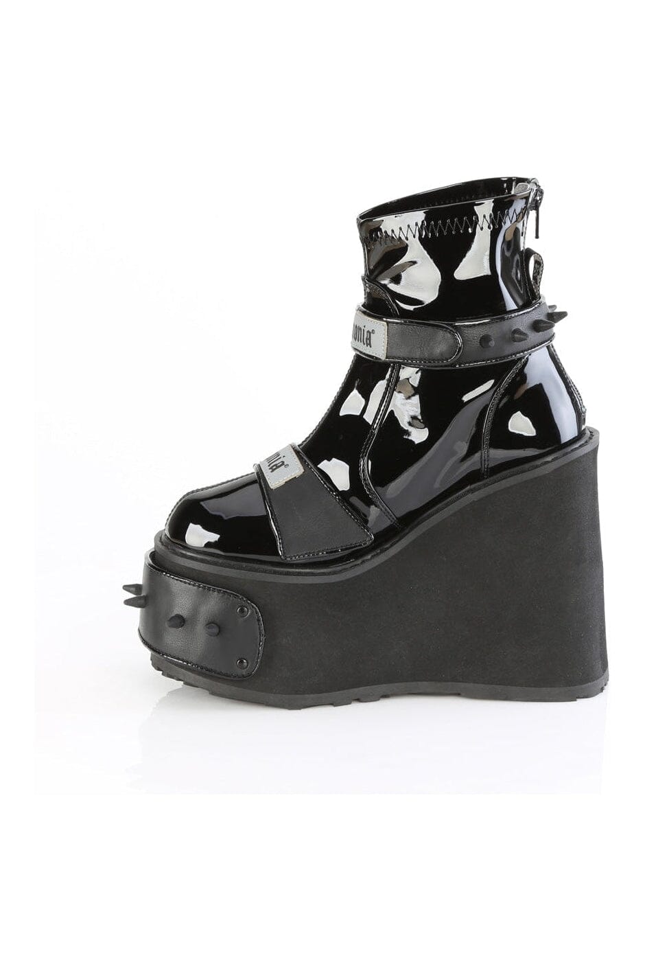 TRANSFORMER-808 Black Vegan Leather Cyber Shoe