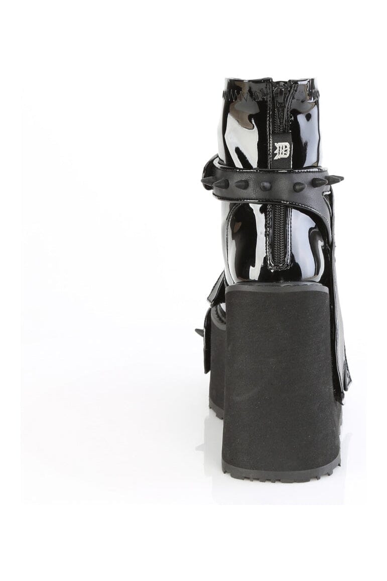 TRANSFORMER-808 Black Vegan Leather Cyber Shoe