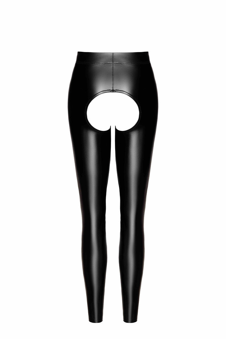 Taboo Wetlook Leggings With Open Crotch And Bum