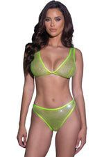 Think Sparkle Rhinestone Bralette 2pc Set