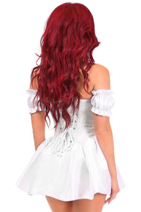 Daisy Corsets Top Drawer 3 PC Killer Clown Corset Costume in White 