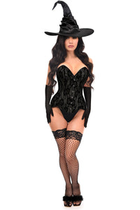 Daisy Corsets Top Drawer 3 PC Premium Black Witch Corset Costume in Black  from SexyShoes.com