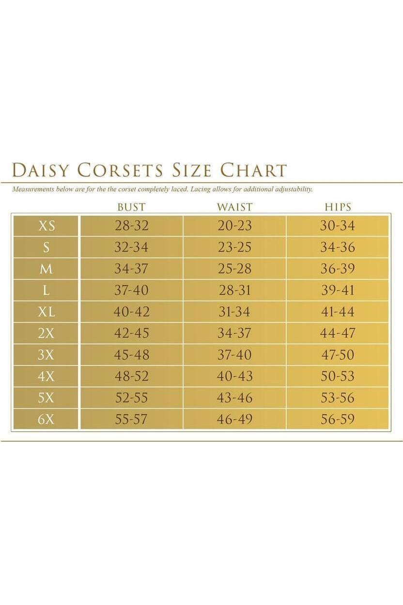 Daisy Corsets Top Drawer 3 PC Sexy Jessica Corset Costume in Red 