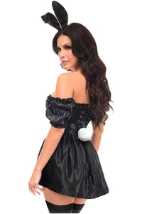 Daisy Corsets Top Drawer 4 PC Bunny Corset Costume in Black 