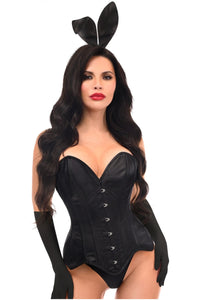 Daisy Corsets Top Drawer 4 PC Classic Bunny Corset Costume in Black 