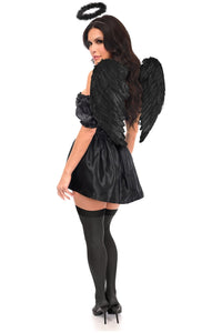 Daisy Corsets Top Drawer 4 PC Dark Angel Corset Costume in Black 