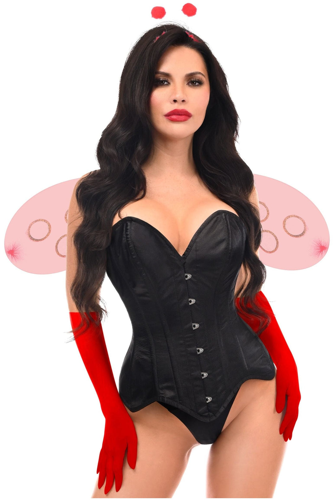 Daisy Corsets Top Drawer 4 PC Sassy Ladybug Corset Costume in Multi 