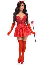 Top Drawer 5 PC Premium Devil Corset Costume