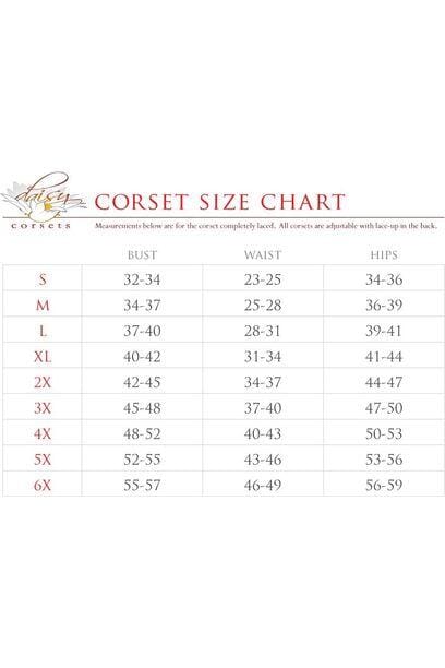 Daisy Corsets Top Drawer 5 PC Premium Devil Corset Costume in Red 