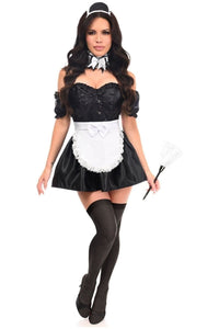 Daisy Corsets Top Drawer 6 PC Frisky French Maid Corset Costume in Multi  from SexyShoes.com