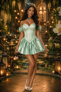 Top Drawer Enchanted Frog Princess Corset Dress