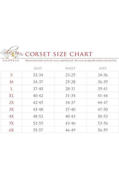 Top Drawer Polka Dot Double Steel Boned Waist Training Corset Cincher