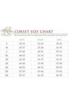 Daisy Corsets Top Drawer Premium Sequin Nurse Corset Dress Costume in Red 