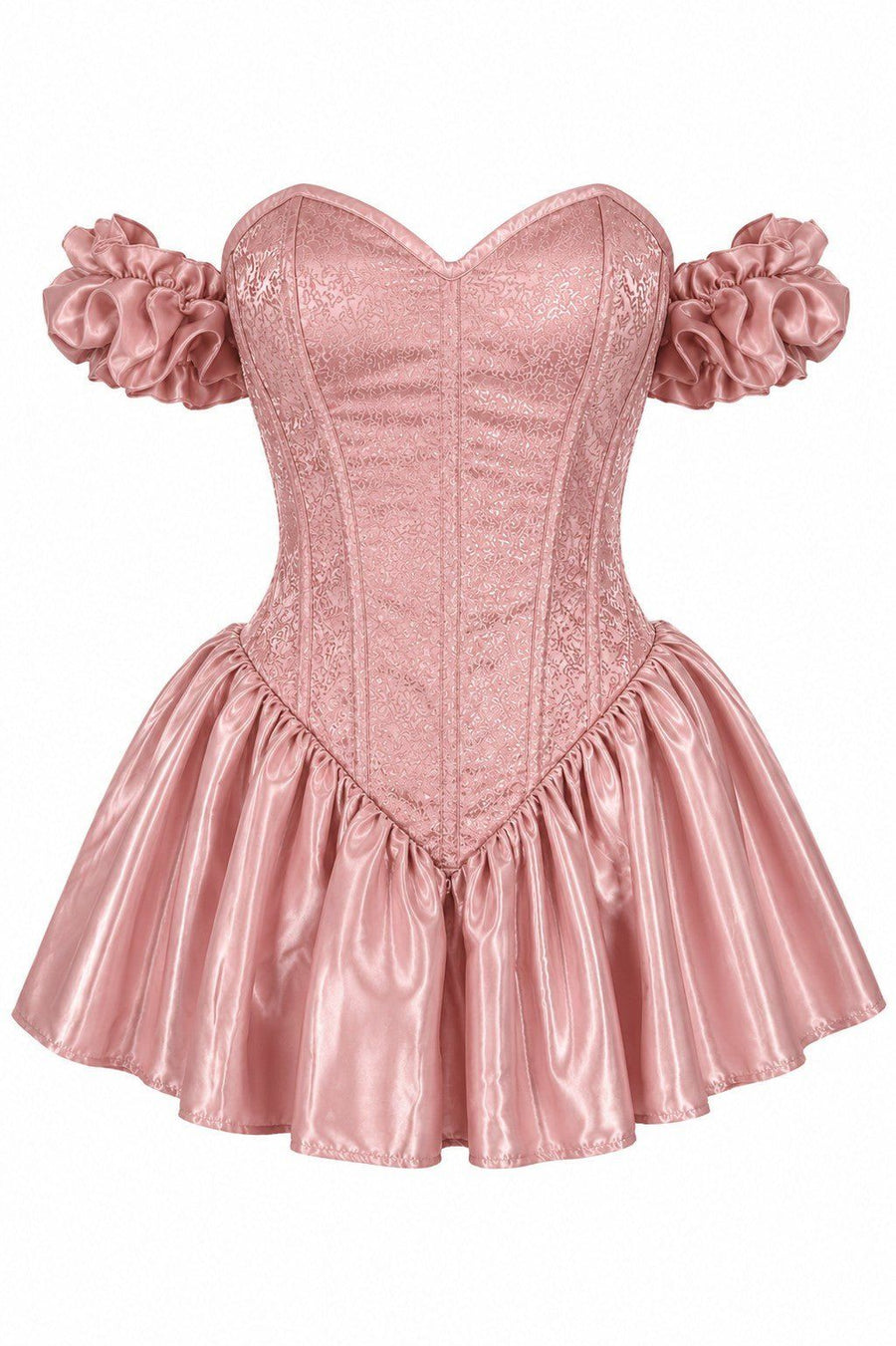 Top Drawer Pretty In Pink Witch Steel Boned Corset Dress
